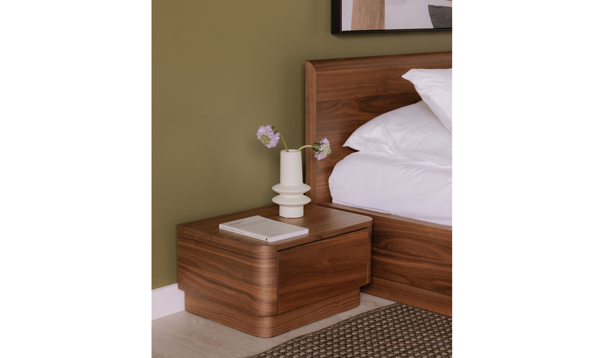 Round Off Walnut Bedroom Collection