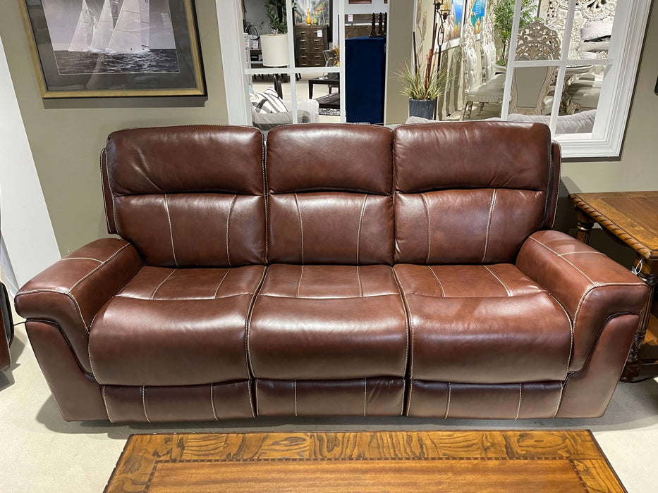 Daytona Brown Power Reclining Leather Sofa