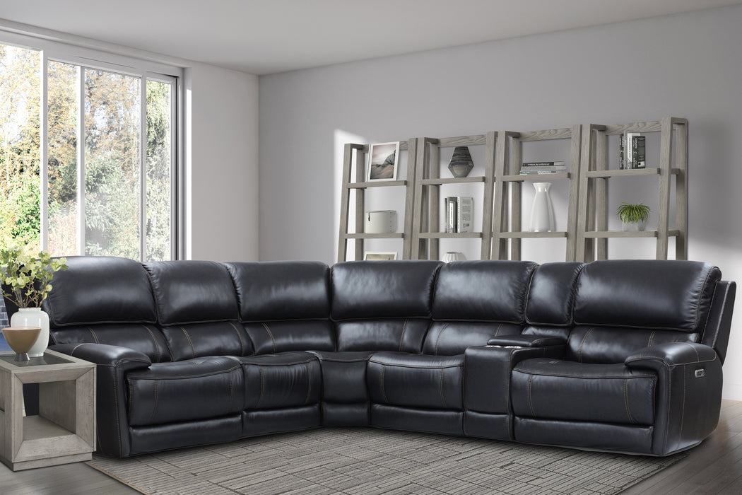 Empire 6 Pc. Power Reclining Leather Sectional