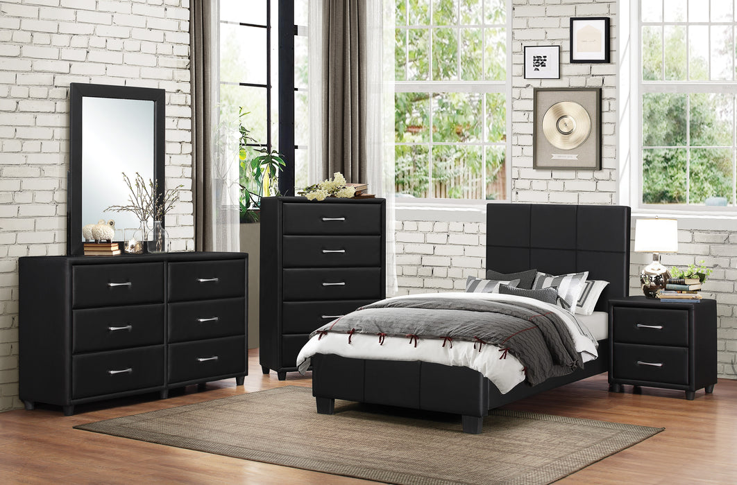 Lorenzi Black Bedroom Collection