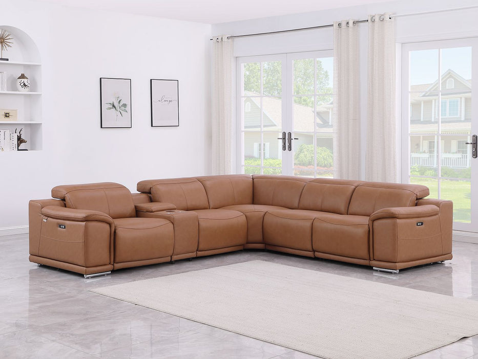 Palm Beach Power Reclining Leather Sectional Collection