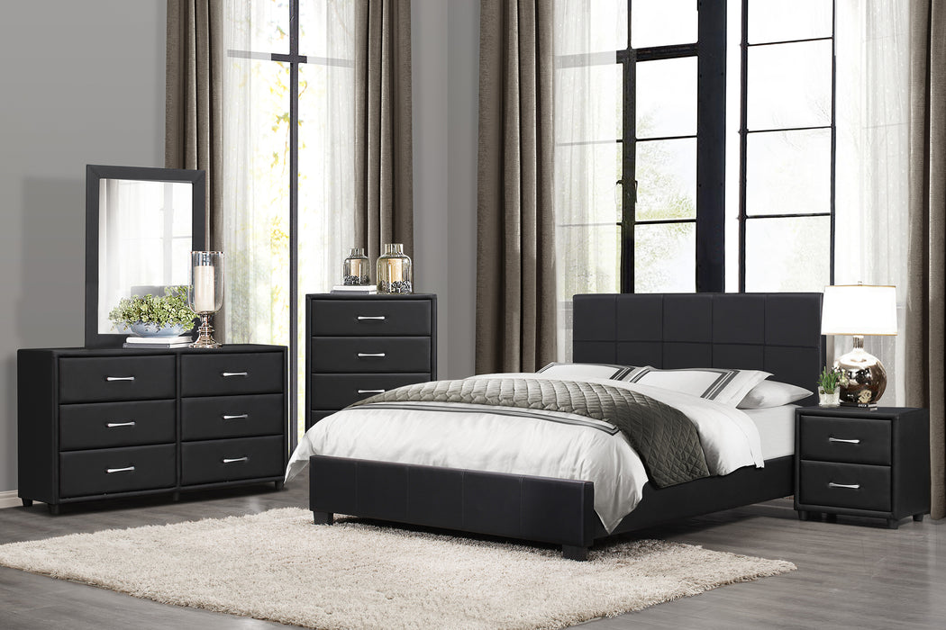 Lorenzi Black Bedroom Collection