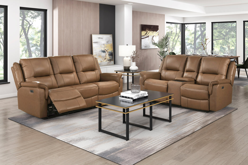 Haven Power Reclining Leather Living Room Collection