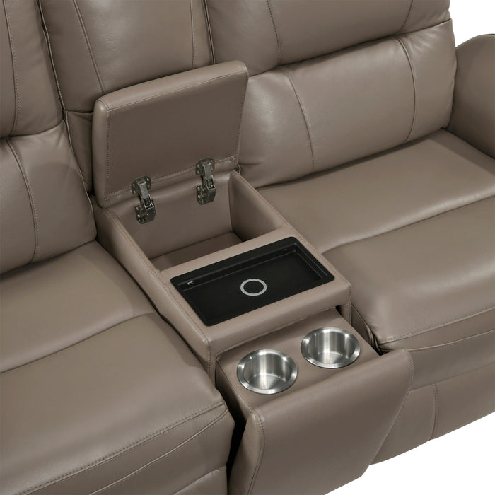 Haven Power Reclining Leather Living Room Collection
