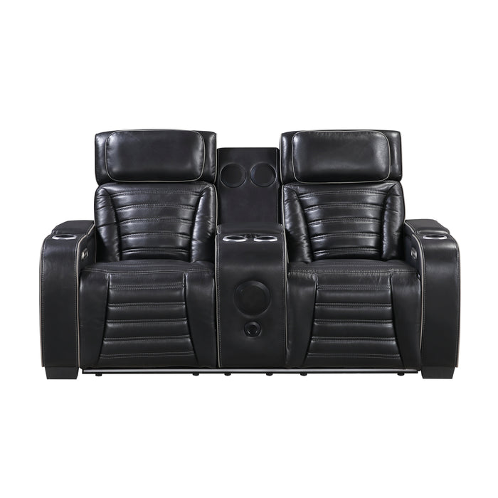Cyber Power Reclining Leather Living Room Collection