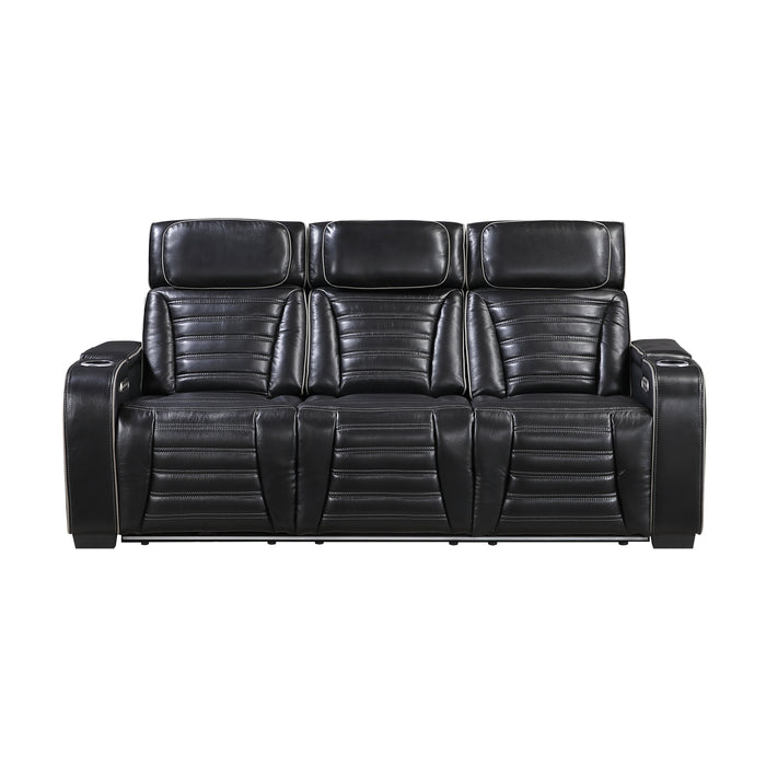 Cyber Power Reclining Leather Living Room Collection