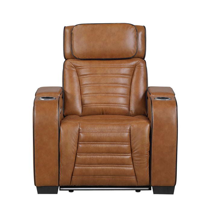 Cyber Power Reclining Leather Living Room Collection