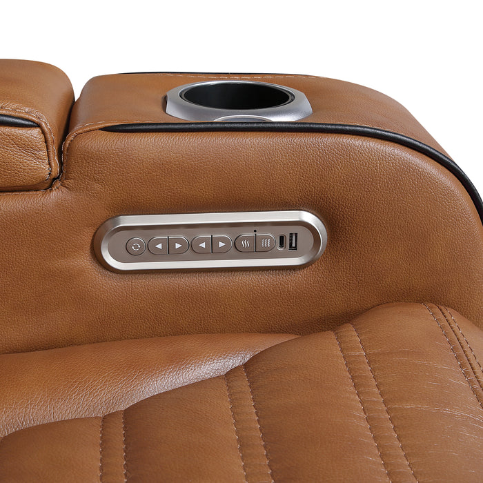 Cyber Power Reclining Leather Living Room Collection
