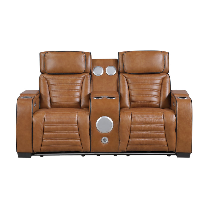 Cyber Power Reclining Leather Living Room Collection