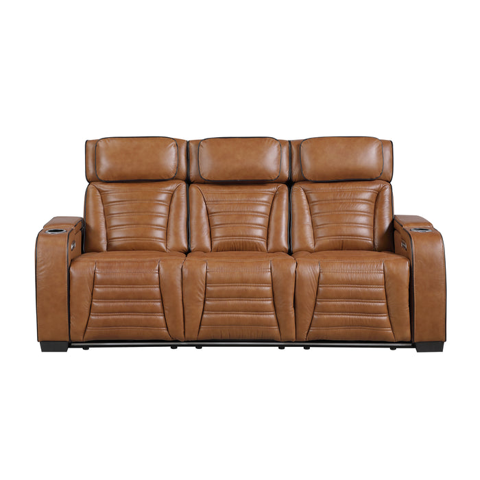 Cyber Power Reclining Leather Living Room Collection