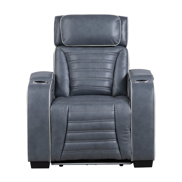 Cyber Power Reclining Leather Living Room Collection