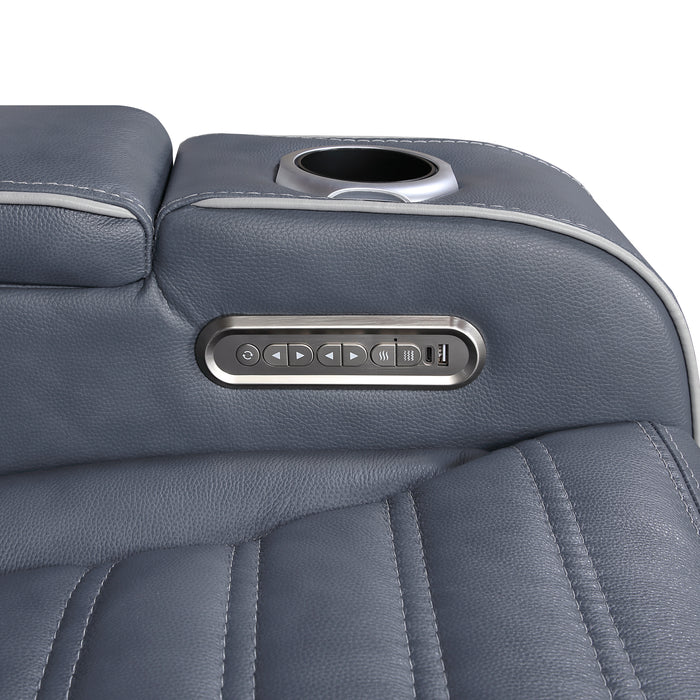 Cyber Power Reclining Leather Living Room Collection