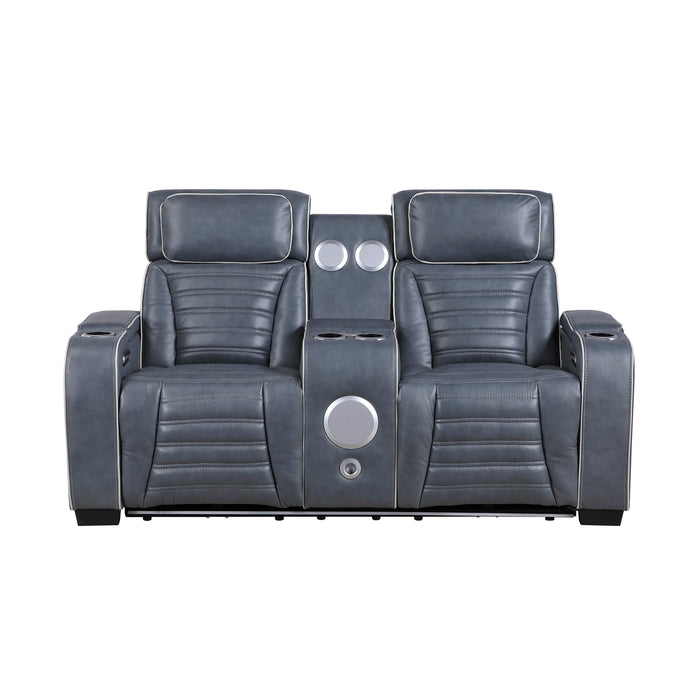 Cyber Power Reclining Leather Living Room Collection