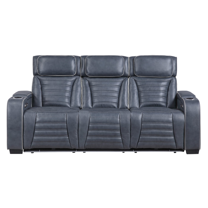 Cyber Power Reclining Leather Living Room Collection