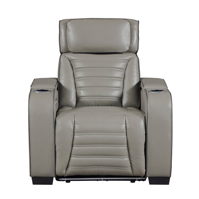 Cyber Power Reclining Leather Living Room Collection