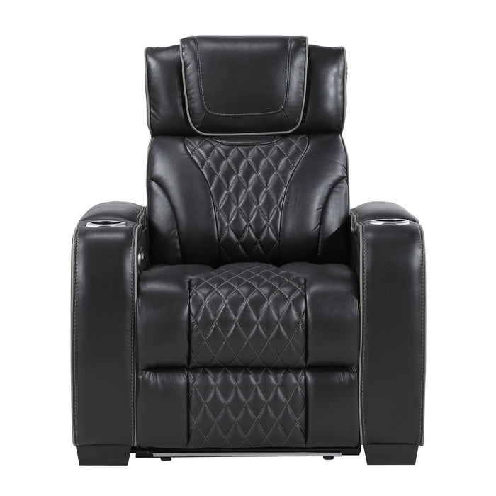 Apex Power Reclining Leather Living Room Collection