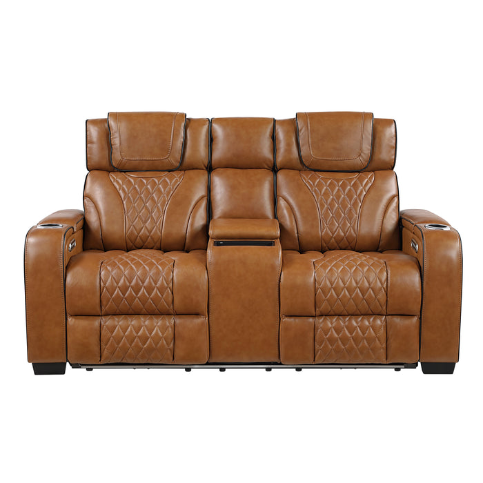 Apex Power Reclining Leather Living Room Collection