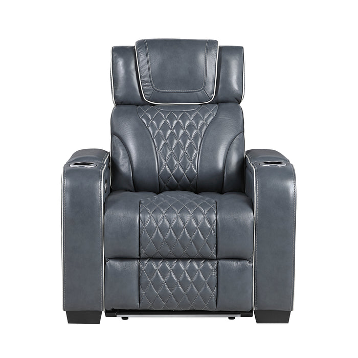 Apex Power Reclining Leather Living Room Collection