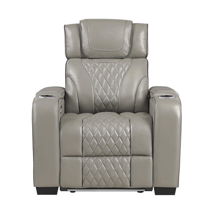 Apex Power Reclining Leather Living Room Collection