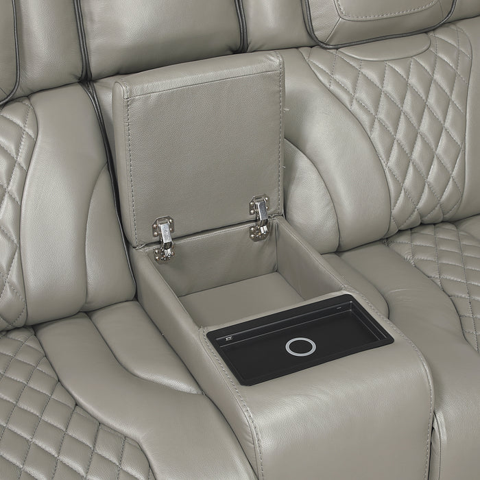 Apex Power Reclining Leather Living Room Collection