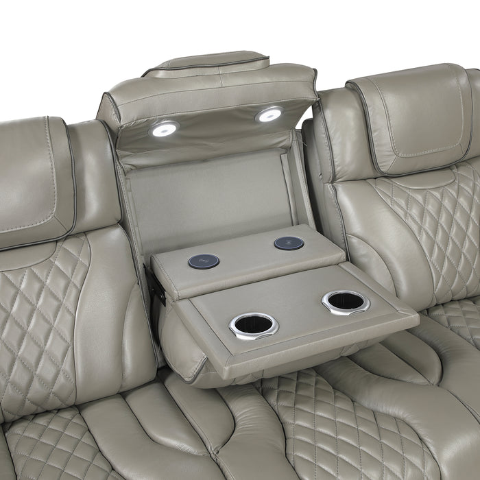 Apex Power Reclining Leather Living Room Collection