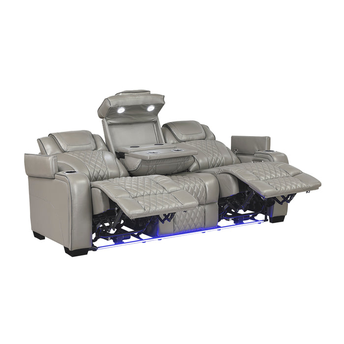 Apex Power Reclining Leather Living Room Collection