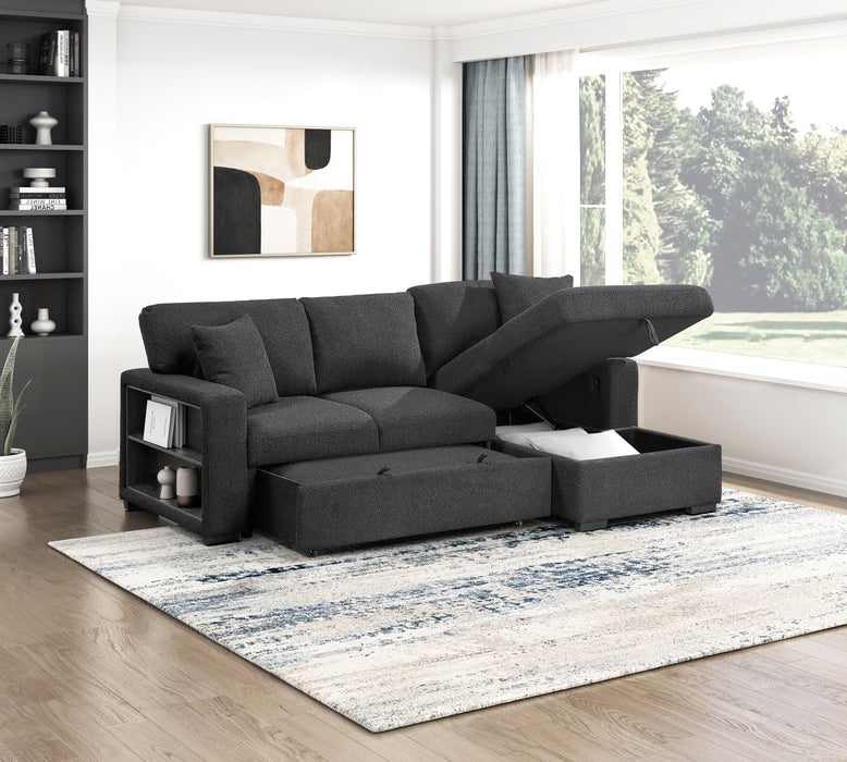Pompano Black Sectional Collection