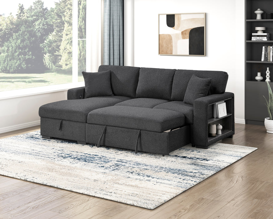 Pompano Black Sectional Collection