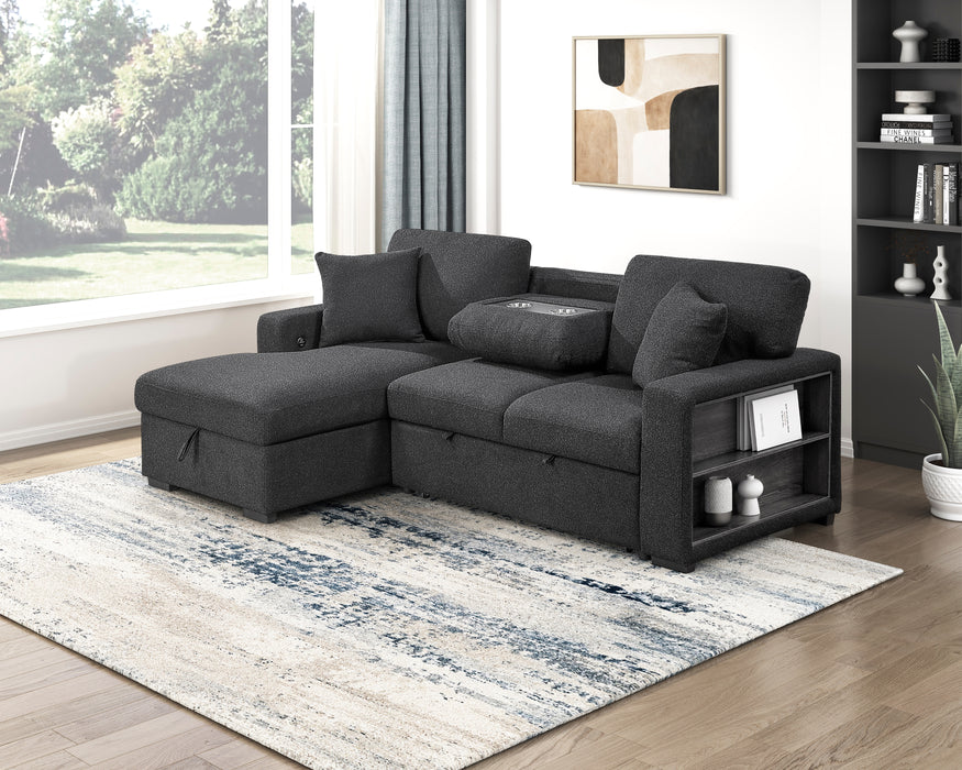Pompano Black Sectional Collection