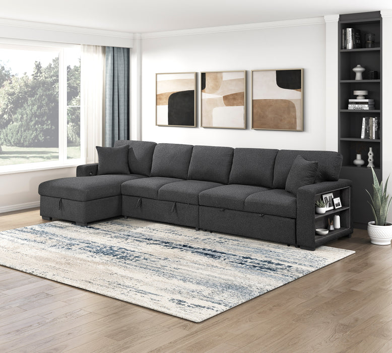 Pompano Black Sectional Collection