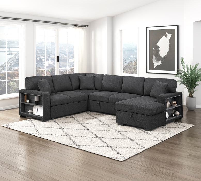 Pompano Black Sectional Collection