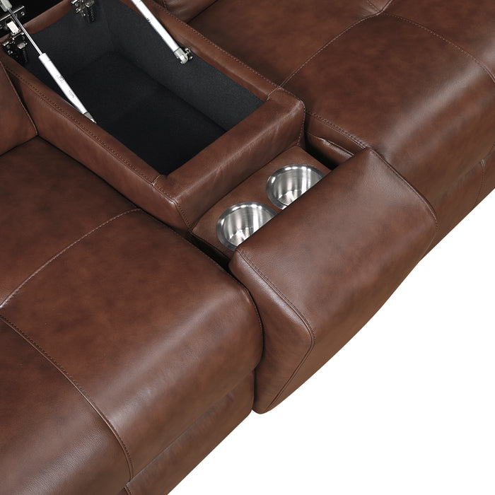 Sutton Power Reclining Leather Sectional Collection