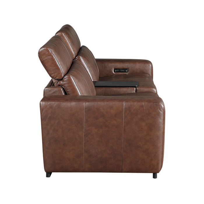 Sutton Power Reclining Leather Living Room Collection