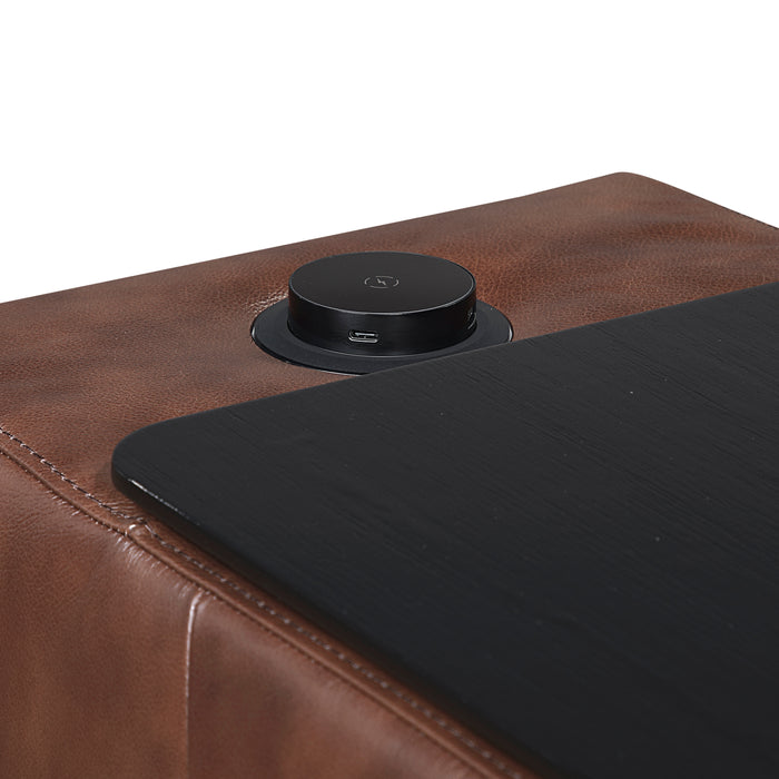 Sutton Power Reclining Leather Sectional Collection