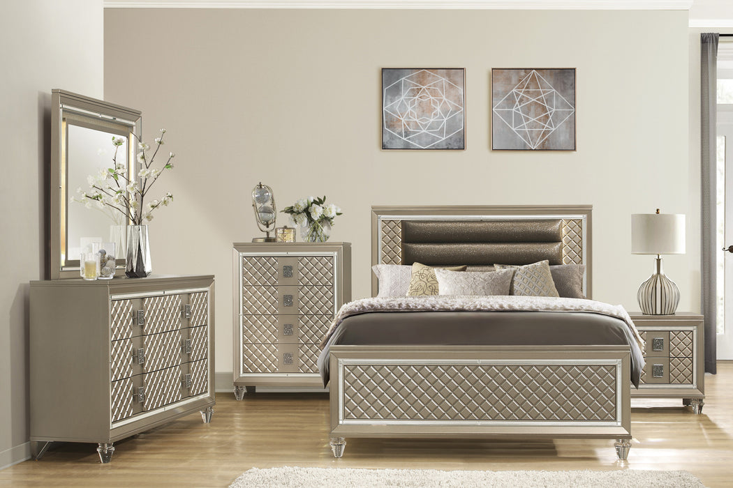Loudon Gold Storage Bedroom Collection