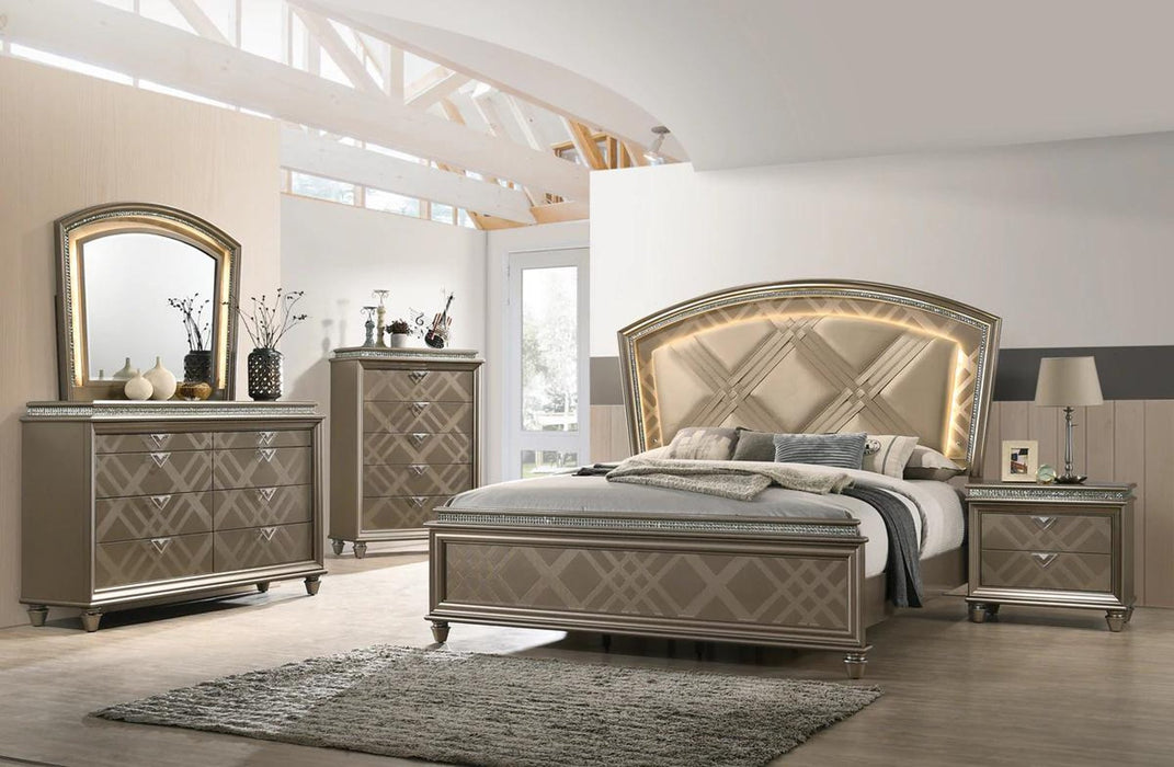 Cristal Gold Bedroom Collection