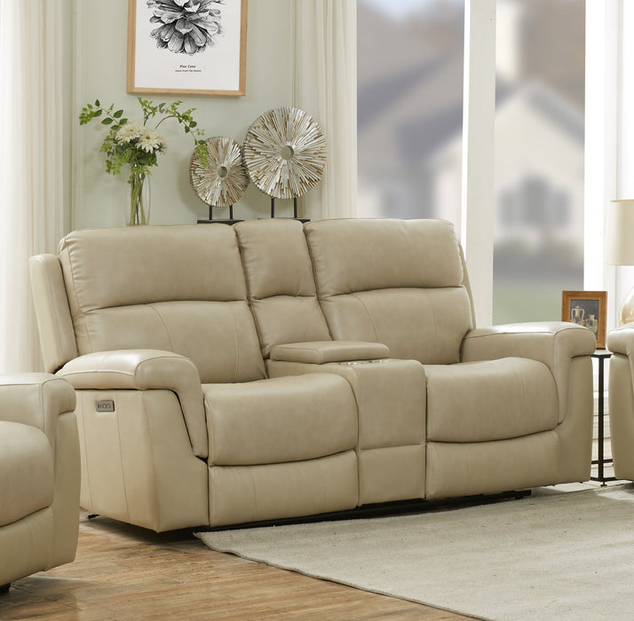 Daytona II Stone Power Reclining Console Loveseat