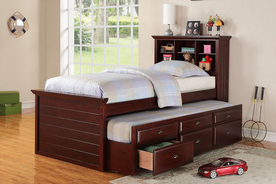 Jr. Captain Cherry Twin Bed with Trundle