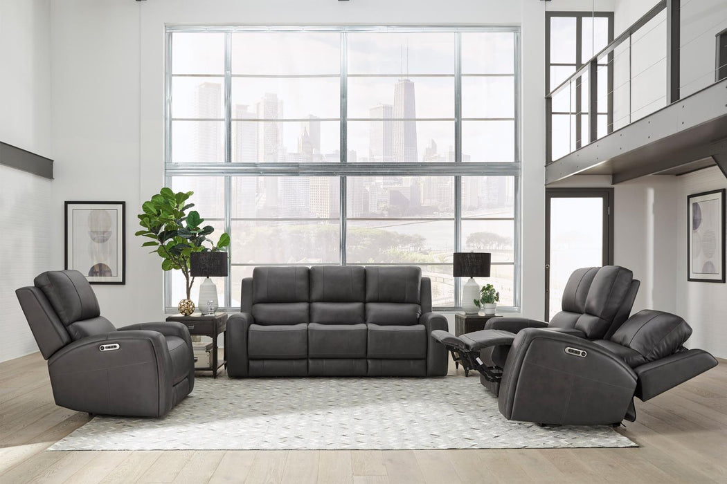 Belmont Zero-Gravity Power Reclining Leather Living Room Collection