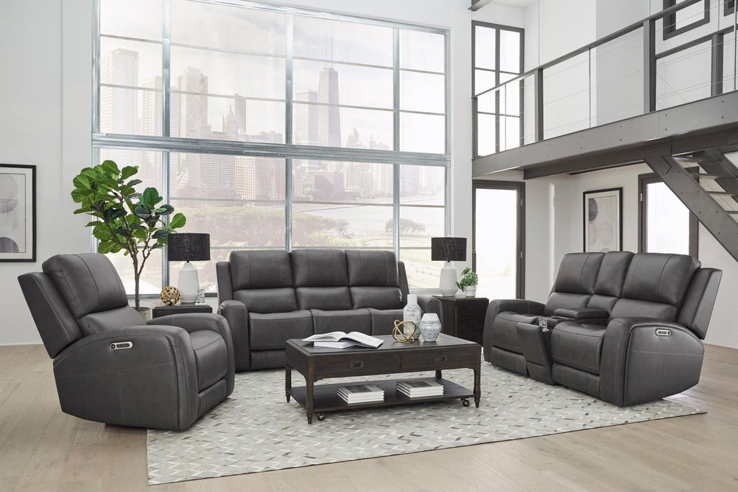 Belmont Zero-Gravity Power Reclining Leather Living Room Collection