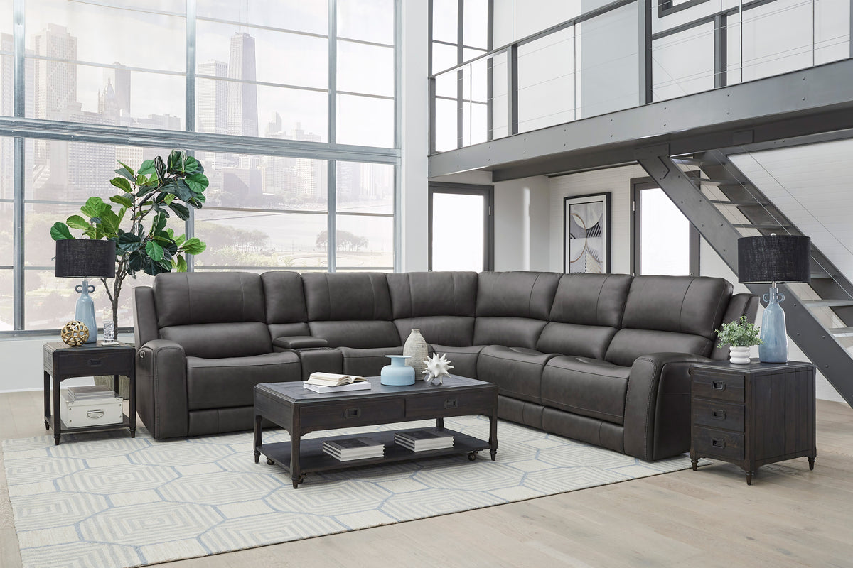 Belmont Zero-Gravity Power Reclining Leather Sectional Collection