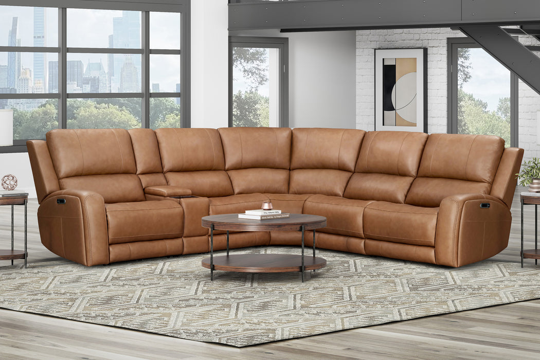 Belmont Zero-Gravity Power Reclining Leather Sectional Collection