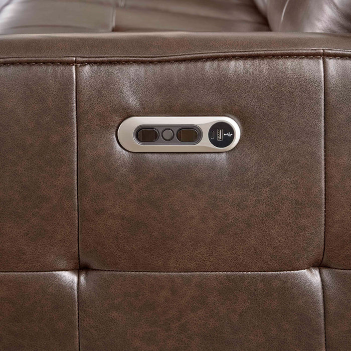 Canterbury Zero-Gravity Power Reclining Leather Sectional Collection