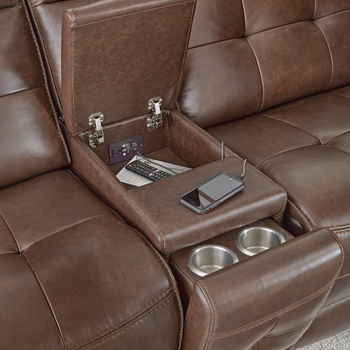 Canterbury Zero-Gravity Power Reclining Leather Sectional Collection