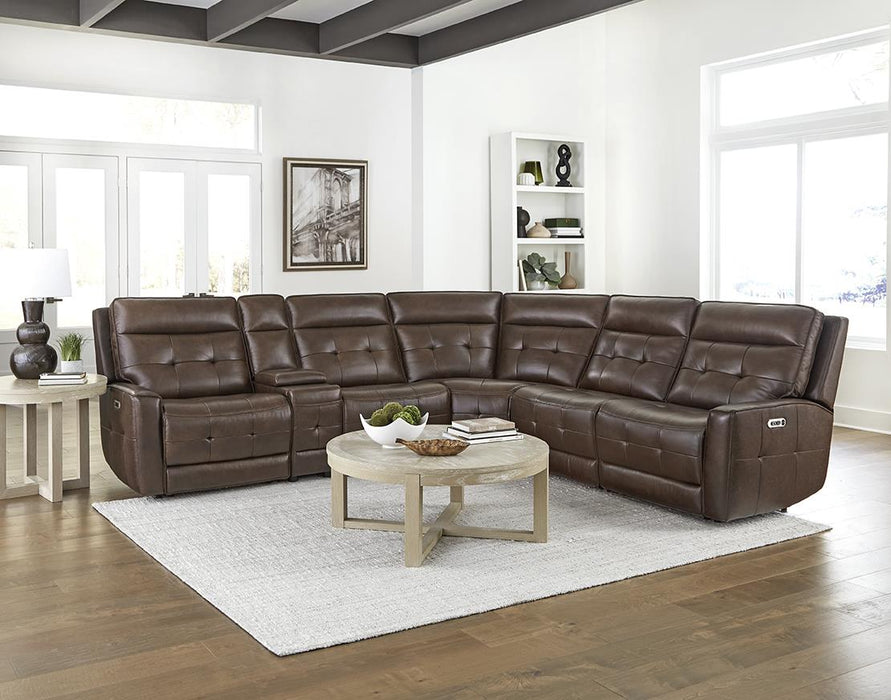 Canterbury Zero-Gravity Power Reclining Leather Sectional Collection