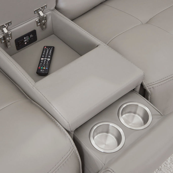 Canterbury Zero-Gravity Power Reclining Leather Sectional Collection