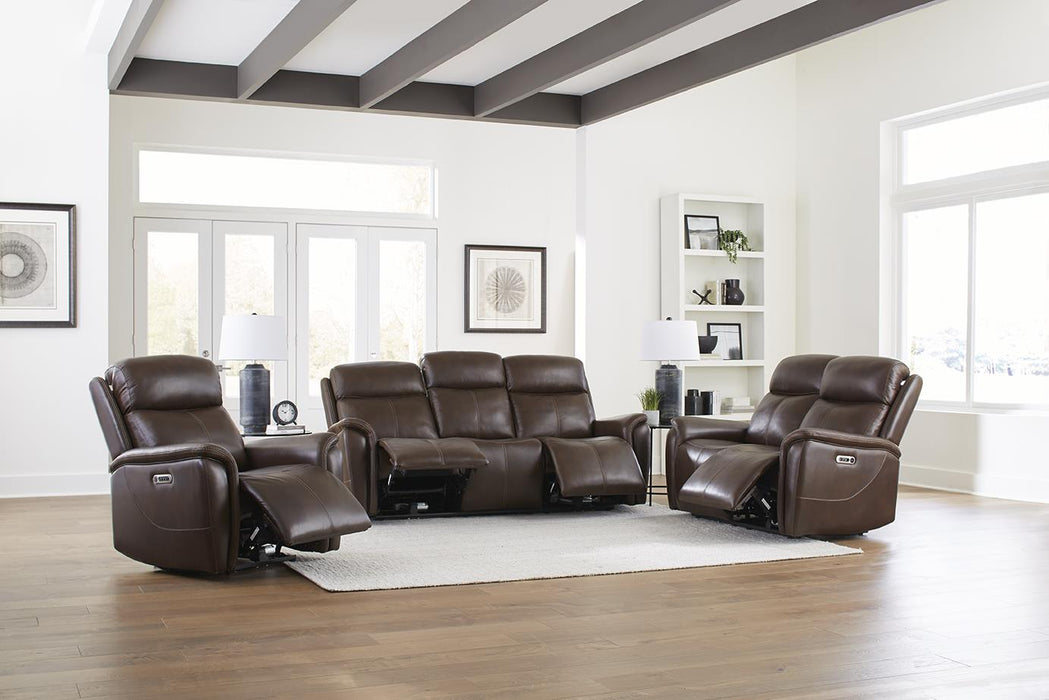Cascade Power Reclining Leather Living Room Collection