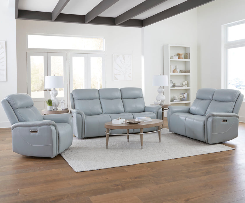 Cascade Power Reclining Leather Living Room Collection