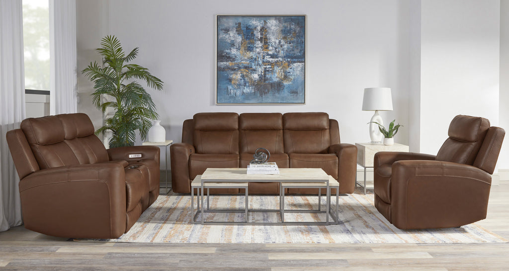 Calgary Power Reclining Leather Living Room Collection