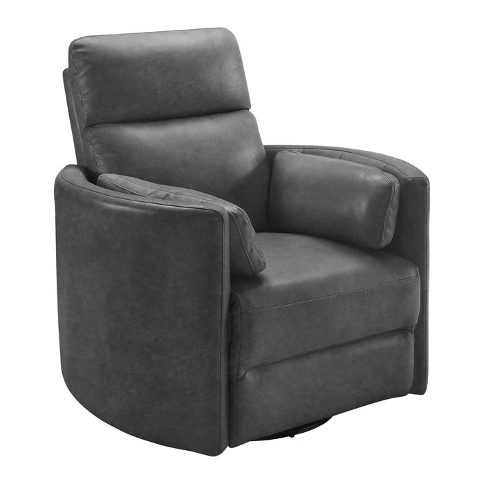 Radius Leather Power Swivel Glider Recliner